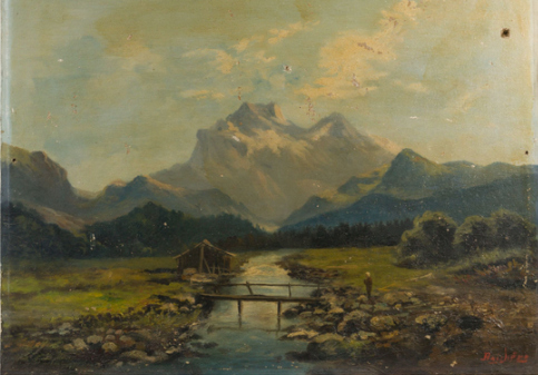 paysage de montagne avant restauration